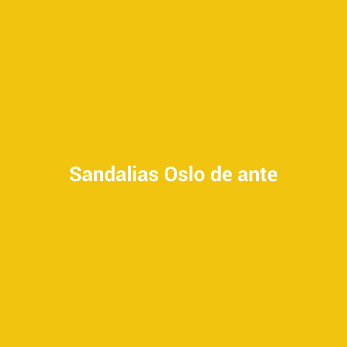 Sandalias Oslo de ante