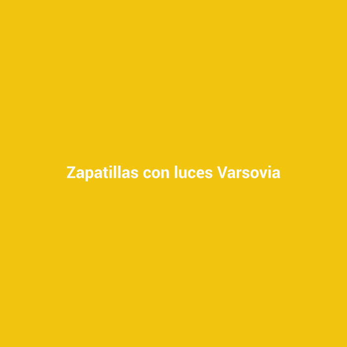 Zapatillas con luces Varsovia