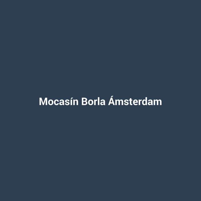 Mocasín Borla Ámsterdam