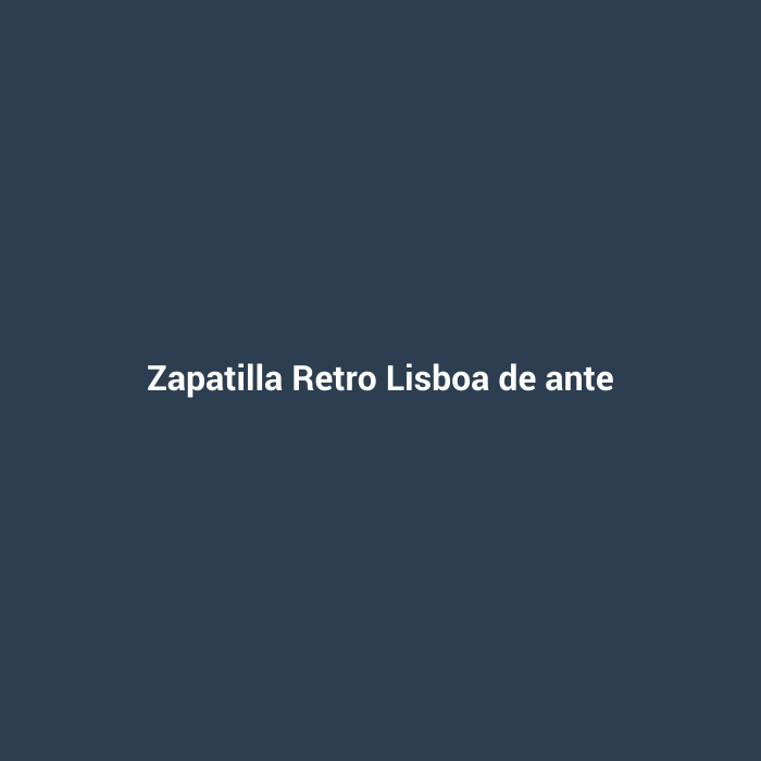 Zapatilla Retro Lisboa de ante