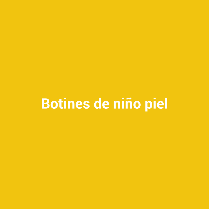 Botines de niño piel