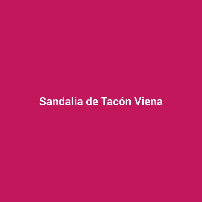 Sandalia de Tacón Viena