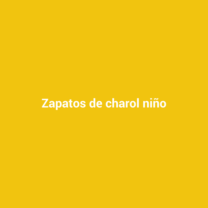 Zapatos de charol niño