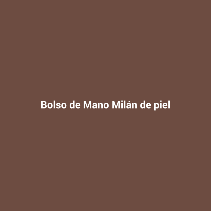 Bolso de Mano Milán de piel