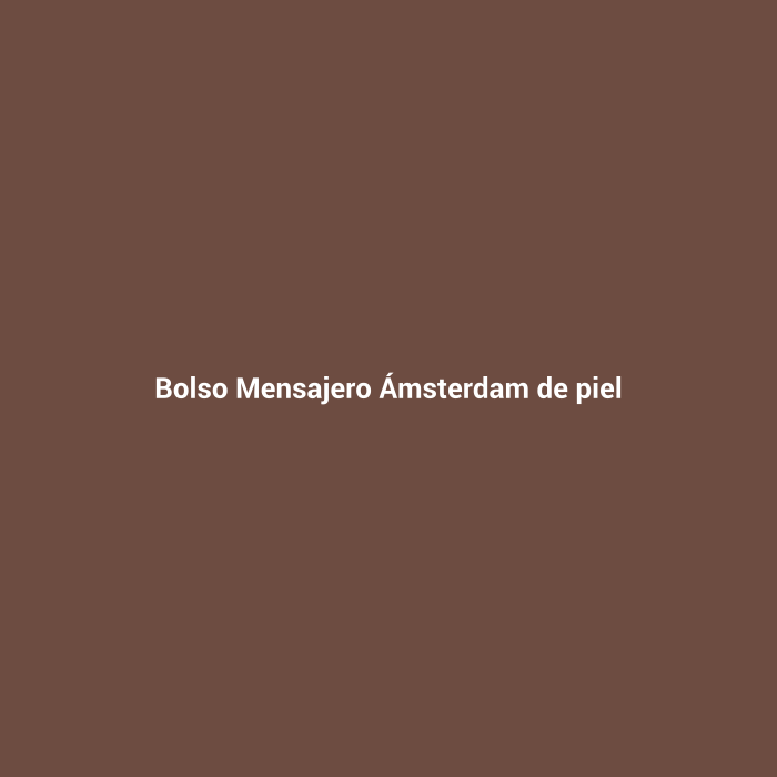 Bolso Mensajero Ámsterdam de piel