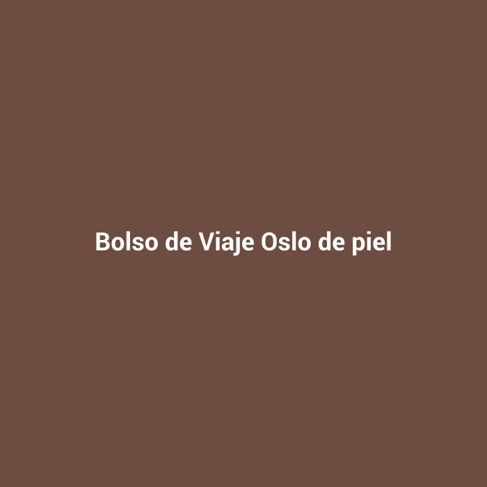 Bolso de Viaje Oslo de piel