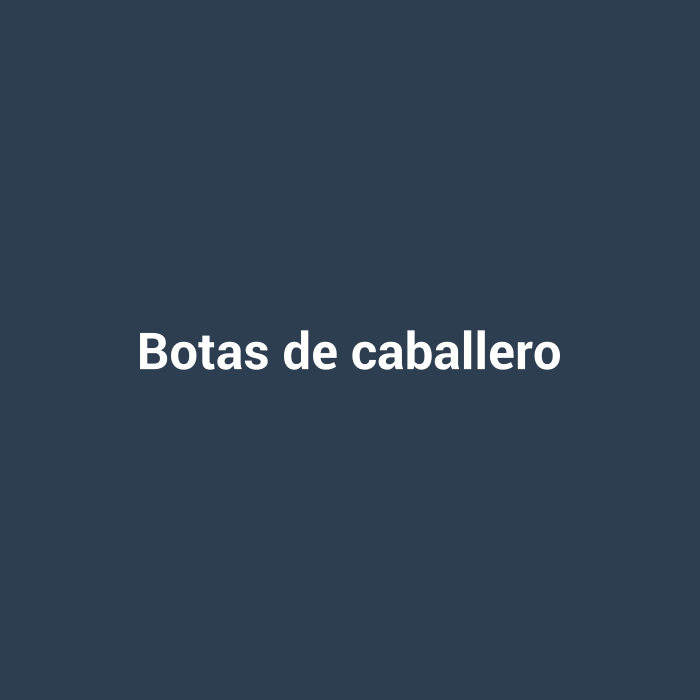 Botas de caballero