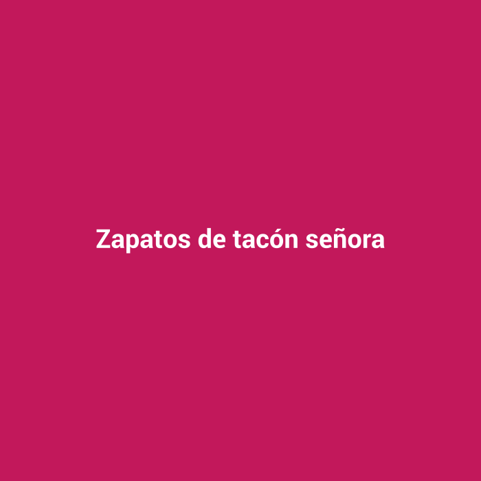 Zapatos de tacón señora