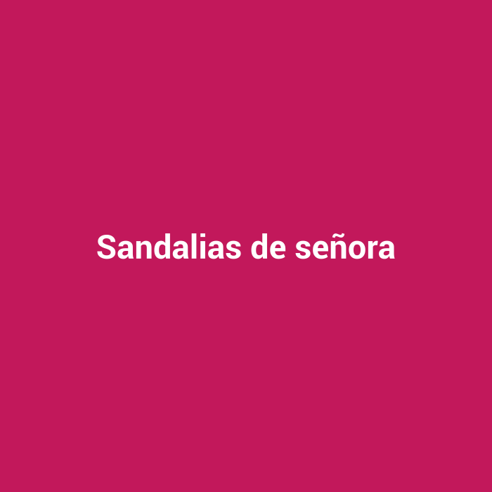 Sandalias de señora