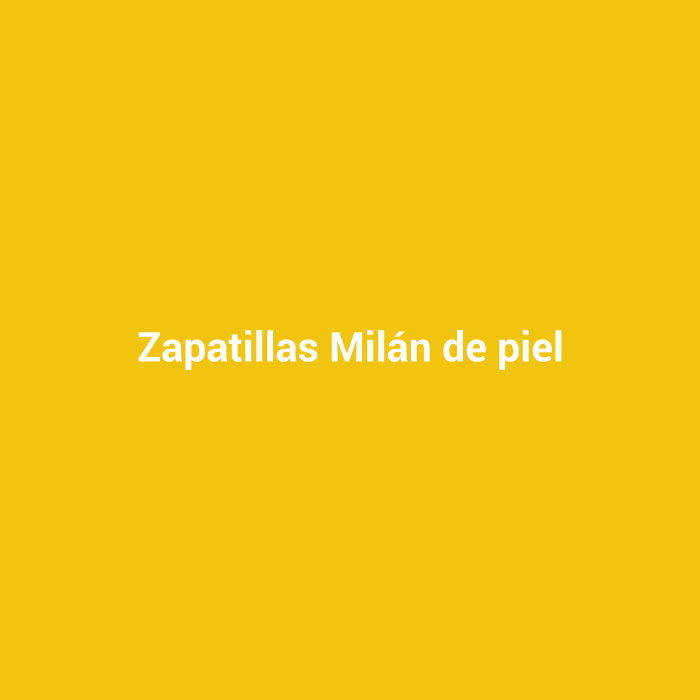 Zapatillas Milán de piel