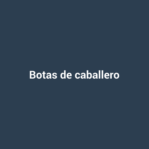 Botas de caballero