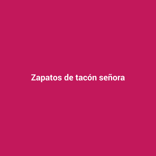 Zapatos de tacón señora