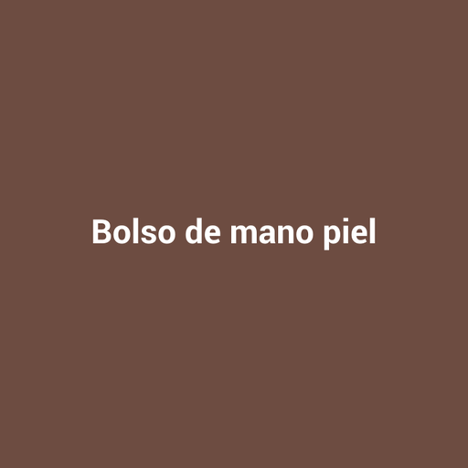 Bolso de mano piel