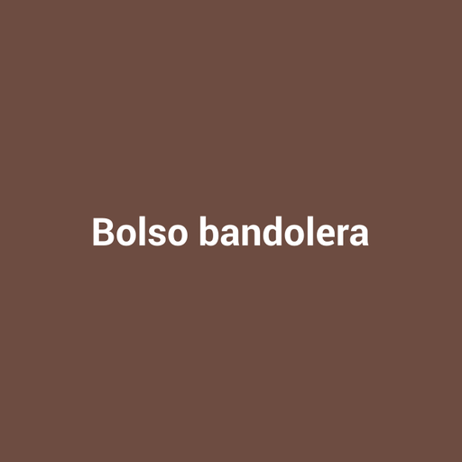 Bolso bandolera