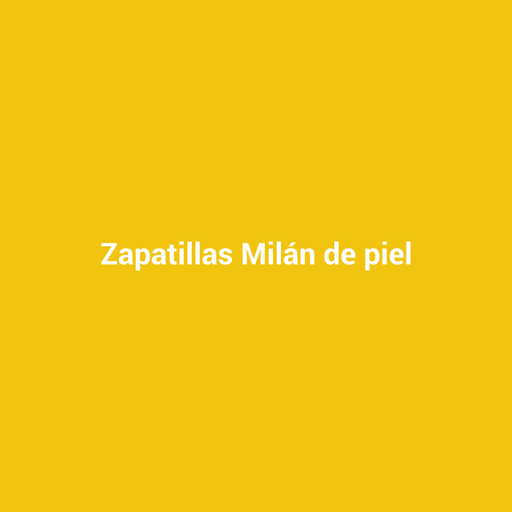 Zapatillas Milán de piel