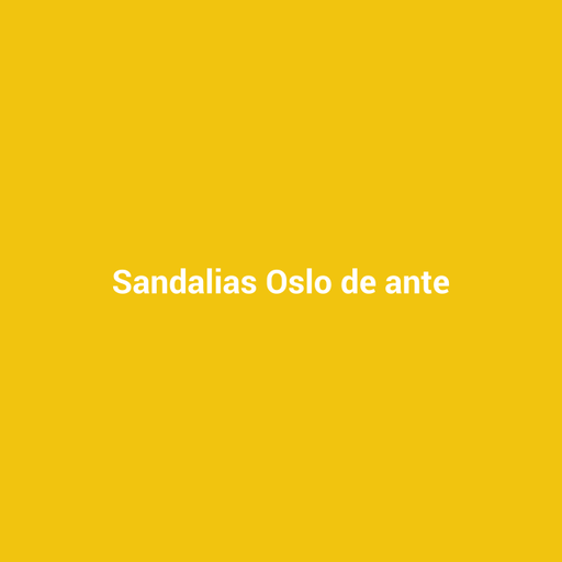 Sandalias Oslo de ante