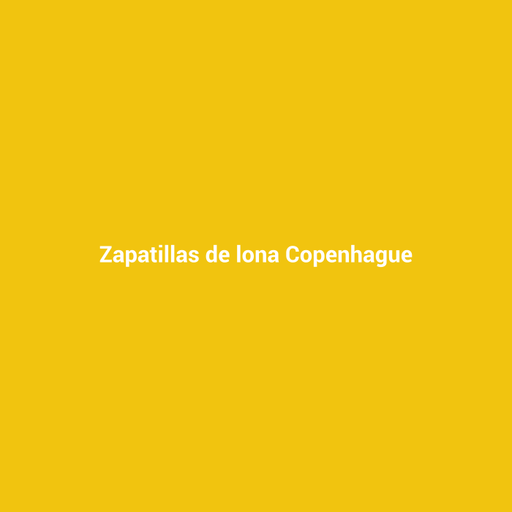 Zapatillas de lona Copenhague