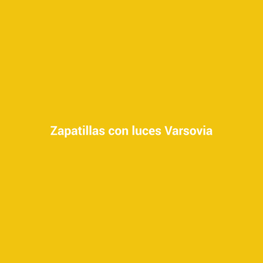 Zapatillas con luces Varsovia