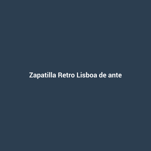 Zapatilla Retro Lisboa de ante