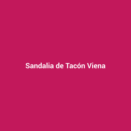 Sandalia de Tacón Viena
