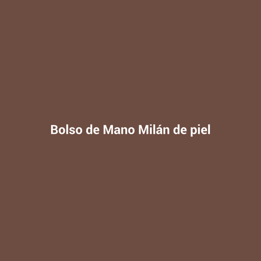 Bolso de Mano Milán de piel