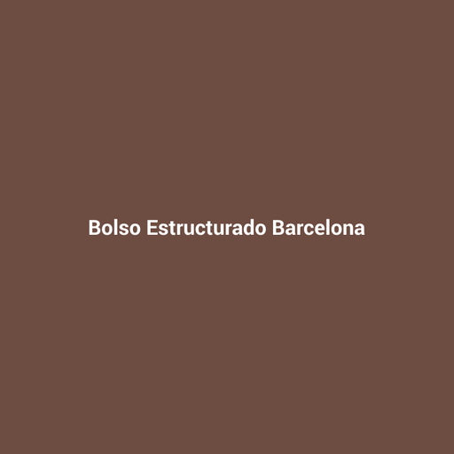 Bolso Estructurado Barcelona